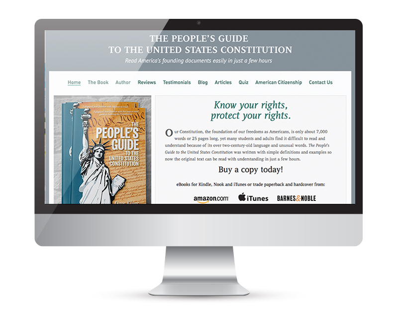 Book design portfolio screen